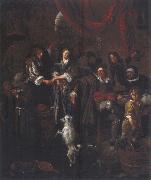 Jan Steen The Dancing dog painting